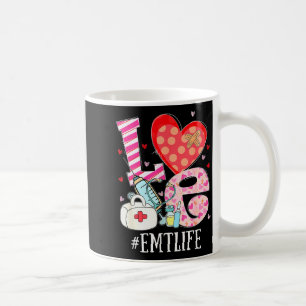 Cute Heart Stethoscope Emt Life Nurse Lover Valent Coffee Mug