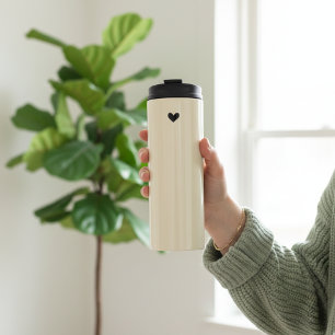 Cute Heart Thermal Tumbler Gift for Friends or Mom