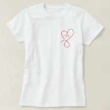 Cute Heart with love valentine's t-shirt