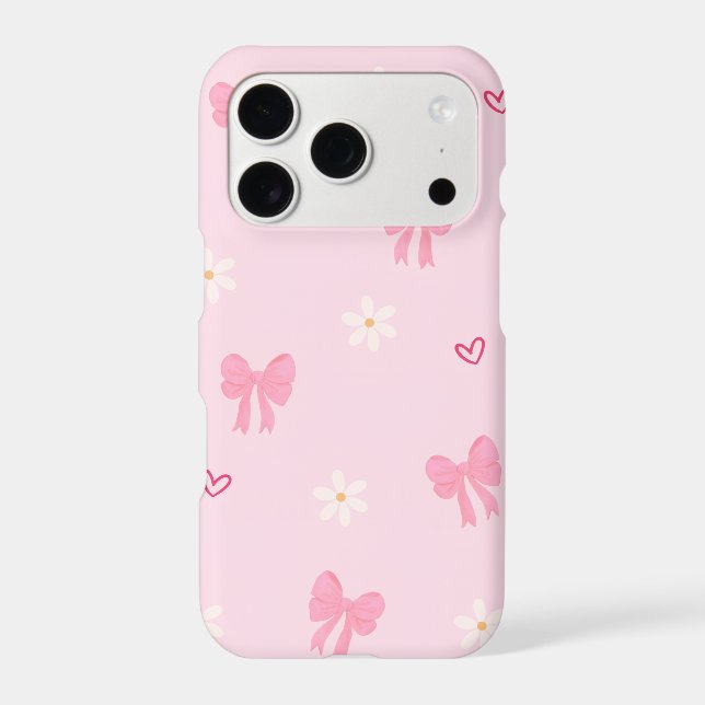 Cute Hearts, Bows & Flowers iPhone 17 Case  (Back)