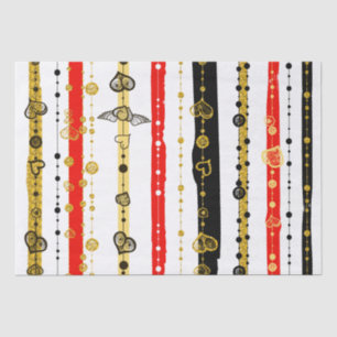 Cute hearts Hand doodling pattern Tissue Paper