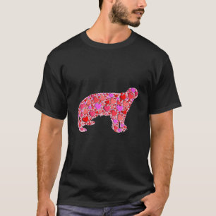 Cute Hearts Honey Badger Funny Animals Lover Valen T-Shirt