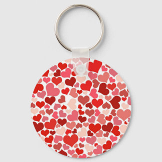 Cute Hearts Key Ring