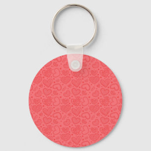 Cute Hearts Key Ring