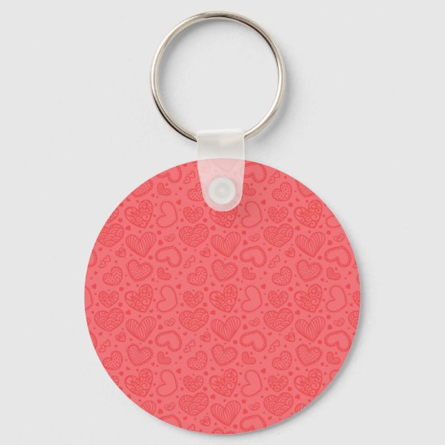 Cute Hearts Key Ring (Front)