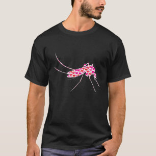 Cute Hearts Mosquito Funny Animals Lover Valentine T-Shirt