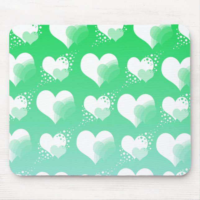 Cute Hearts Mouse Pad (Front)