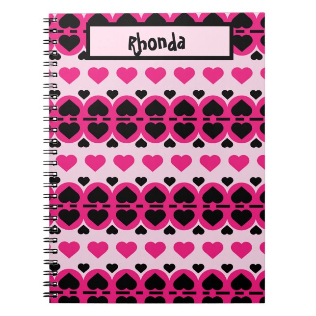 Cute Hearts Notebook (Front)