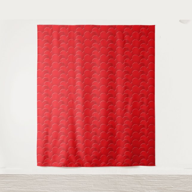 Cute hearts pattern Valentine's Day party backdrop Tapestry (Front)