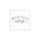 Cute Hearts & Script Made With Love | Custom Name