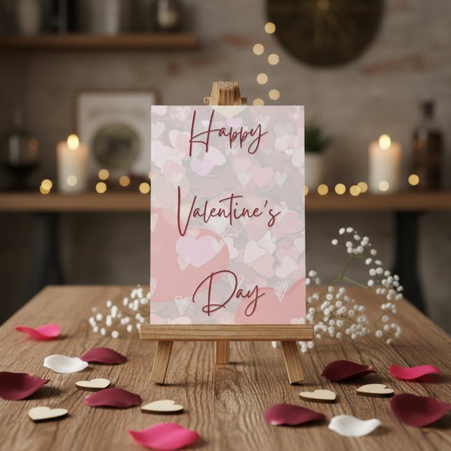 Cute Hearts Simple Valentines Day Card (Creator Uploaded)