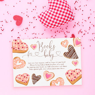 Cute hearts valentine doughnuts books for baby enclosure card