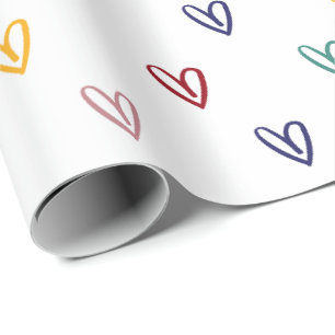 Cute Hearts Wrapping Paper