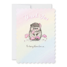 Cute Hedgehog Appreciation Grateful Rainbow