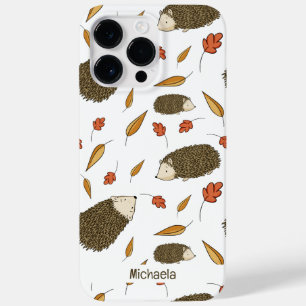Cute Hedgehog Autumn Leaves Pattern  Case-Mate iPhone 14 Pro Max Case