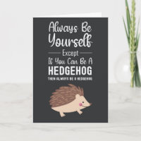 Cute Hedgehog Cards Funny Animal Humour Cartoon