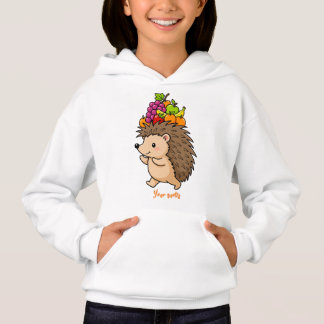 Cute Hedgehog Carrying Fresh Fruit