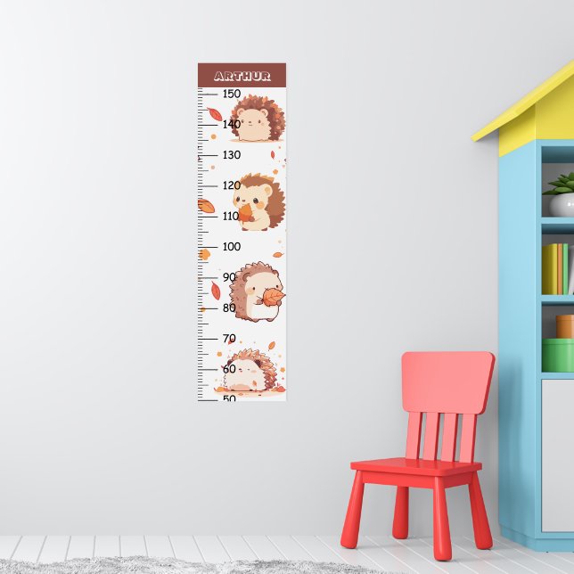 Cute Hedgehog Growth Chart (Nursery 1)