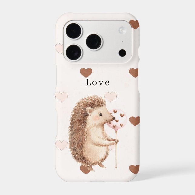 Cute Hedgehog Hearts Love (Back)