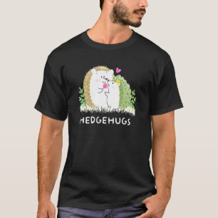 Cute Hedgehog Hedgehugs Hedgehog Mother And Baby H T-Shirt