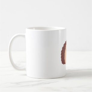 Cute Hedgehog Hugging Apple Coffee Mug