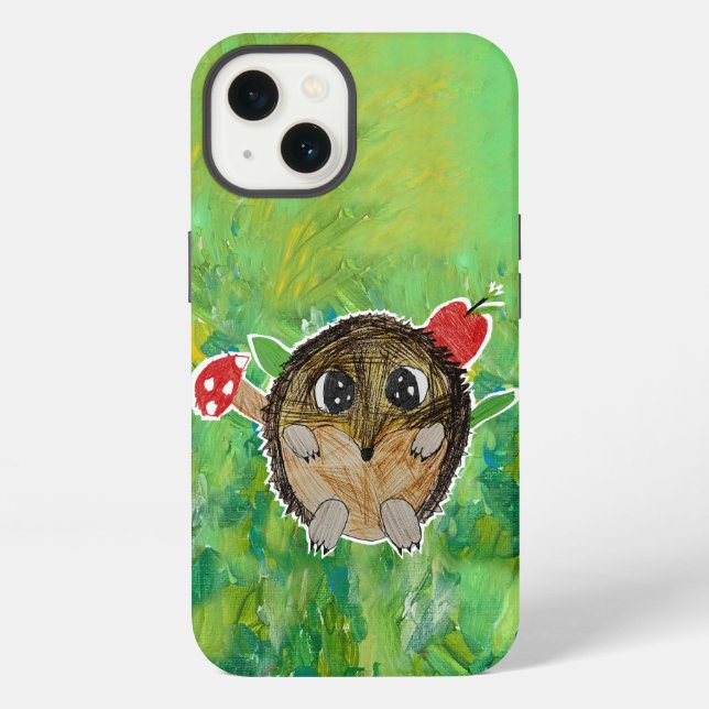 Cute Hedgehog iPhone Case (Back)