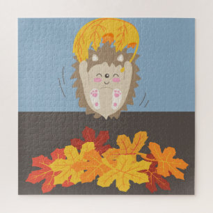 Cute hedgehog jigsaw puzzle