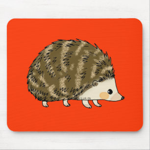 Cute hedgehog mouse pad