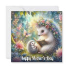 Cute Hedgehog Mum Baby Bedtime Story Mother's Day