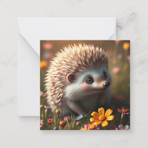 Cute Hedgehog Note Card