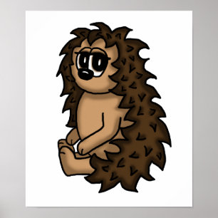 cute hedgehog poster