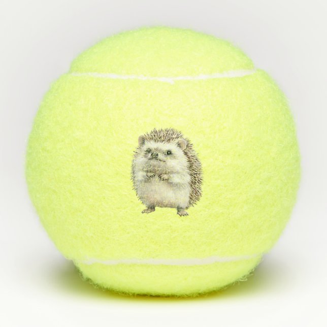 Cute Hedgehog Tennis Balls (Front)