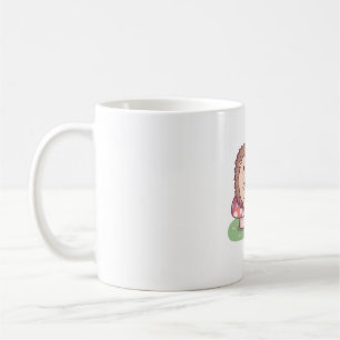 Cute Hedgehog Toasting Marshmallow At Campfire Coffee Mug
