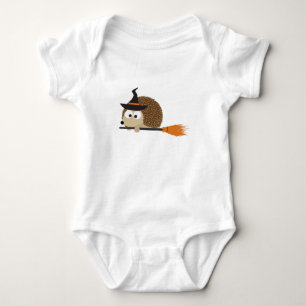 Cute Hedgehog Witch Baby Bodysuit