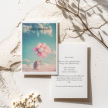 Cute hedgehog with birthday balloons, customisable