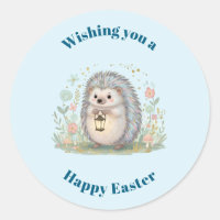 Cute Hedgehog with Lantern Easter