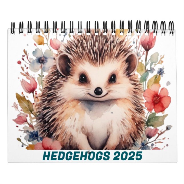 CUTE HEDGEHOGS 2025 CALENDAR (Cover)