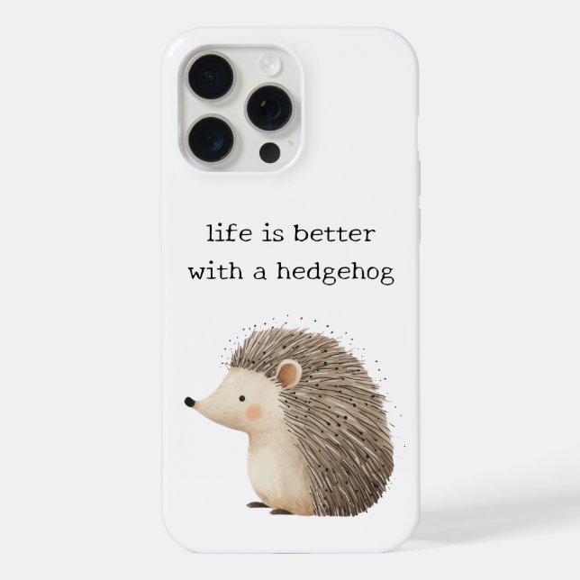 Cute Hedgehogs iPhone Case (Back)