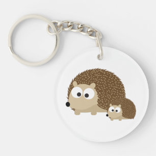 Cute Hedgehogs Key Ring