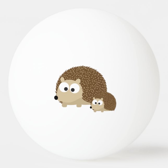 Cute Hedgehogs Ping Pong Ball (Front)