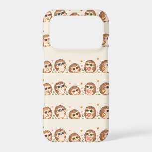 Cute Hedgehogs with Sunglasses Pattern Adorable