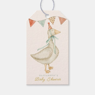 Cute Hello Baby Cloud Baby Shower Gift Tags