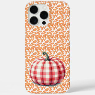 Cute hello fall plaid pumpkin iPhone 16 pro max case