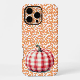 Cute hello fall plaid pumpkin iPhone 16 pro max case