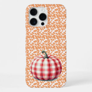 Cute hello fall plaid pumpkin iPhone 16 pro max case