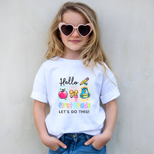 Cute Hello First Grade Preppy T-Shirt