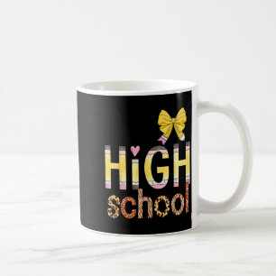 Cute Hello High School Animal Print Teacher Back T Coffee Mug
