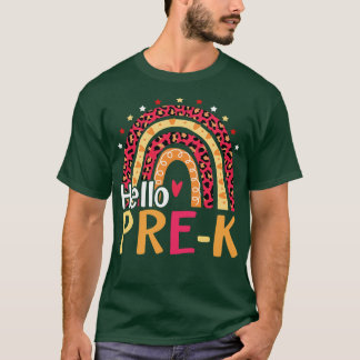 Cute Hello Pre K Back To School T-Shirt