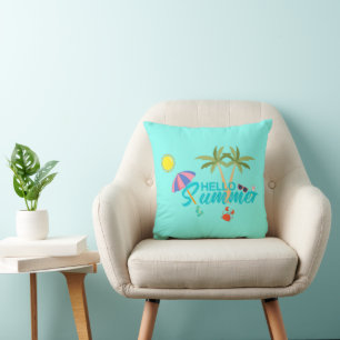 Cute Hello Summer Cushion