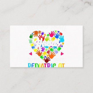 Cute Helping Small Hands OT Paediatrics Occupation Business Card